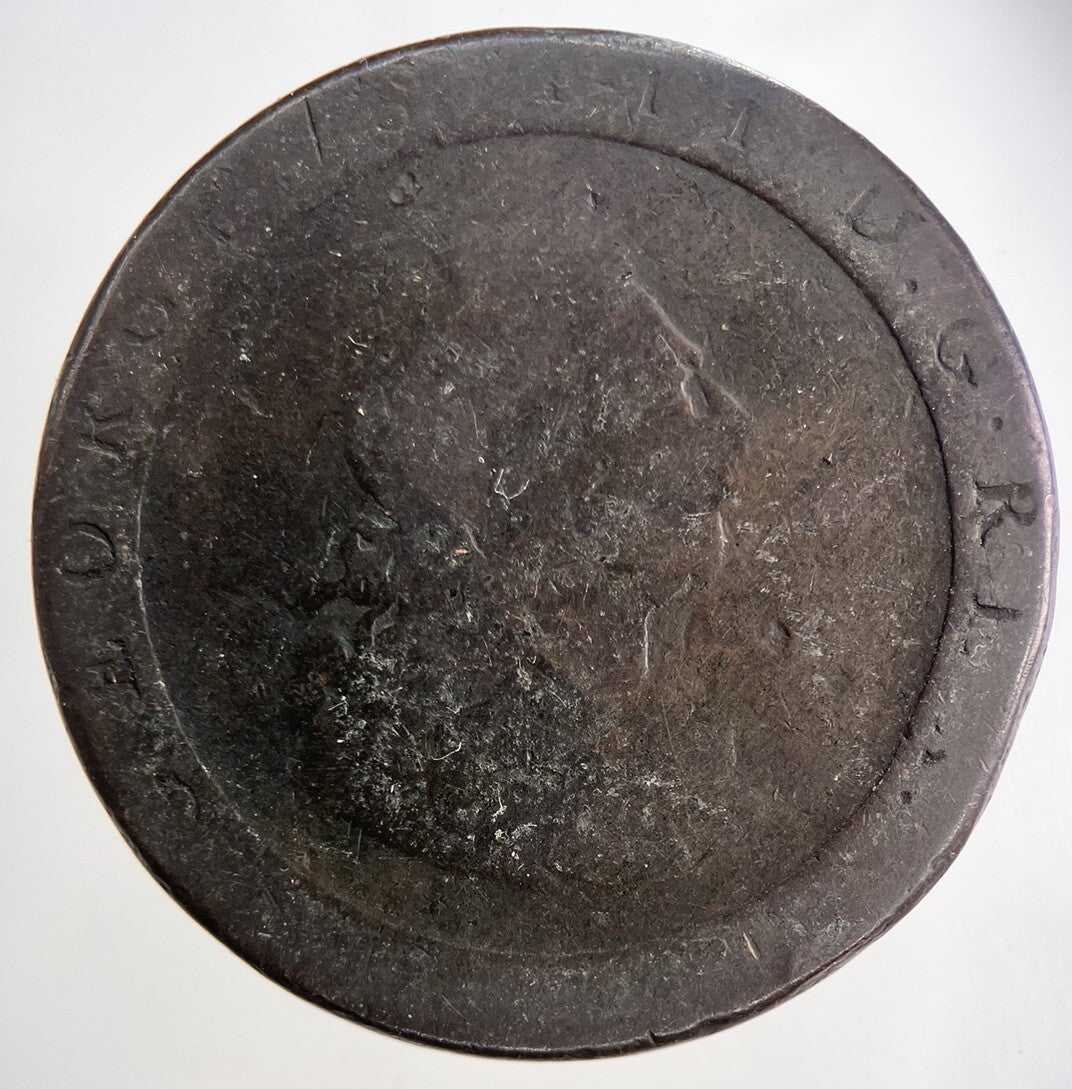 1797 George III 3rd Cartwheel One Penny Coin | Collectable Grade | a9059