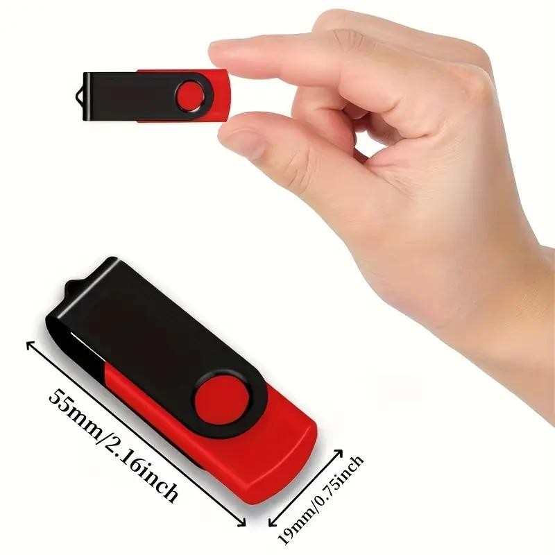 1 x Red & Black Swivel 16GB Rotatable PC USB Flash Drive Memory Stick