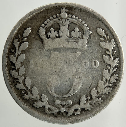1900 Victoria Threepence Silver Coin | Collectable Grade