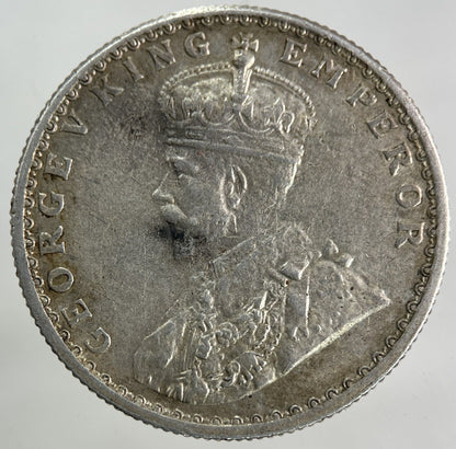 1918 India Half Rupee Silver Coin | Very High Grade