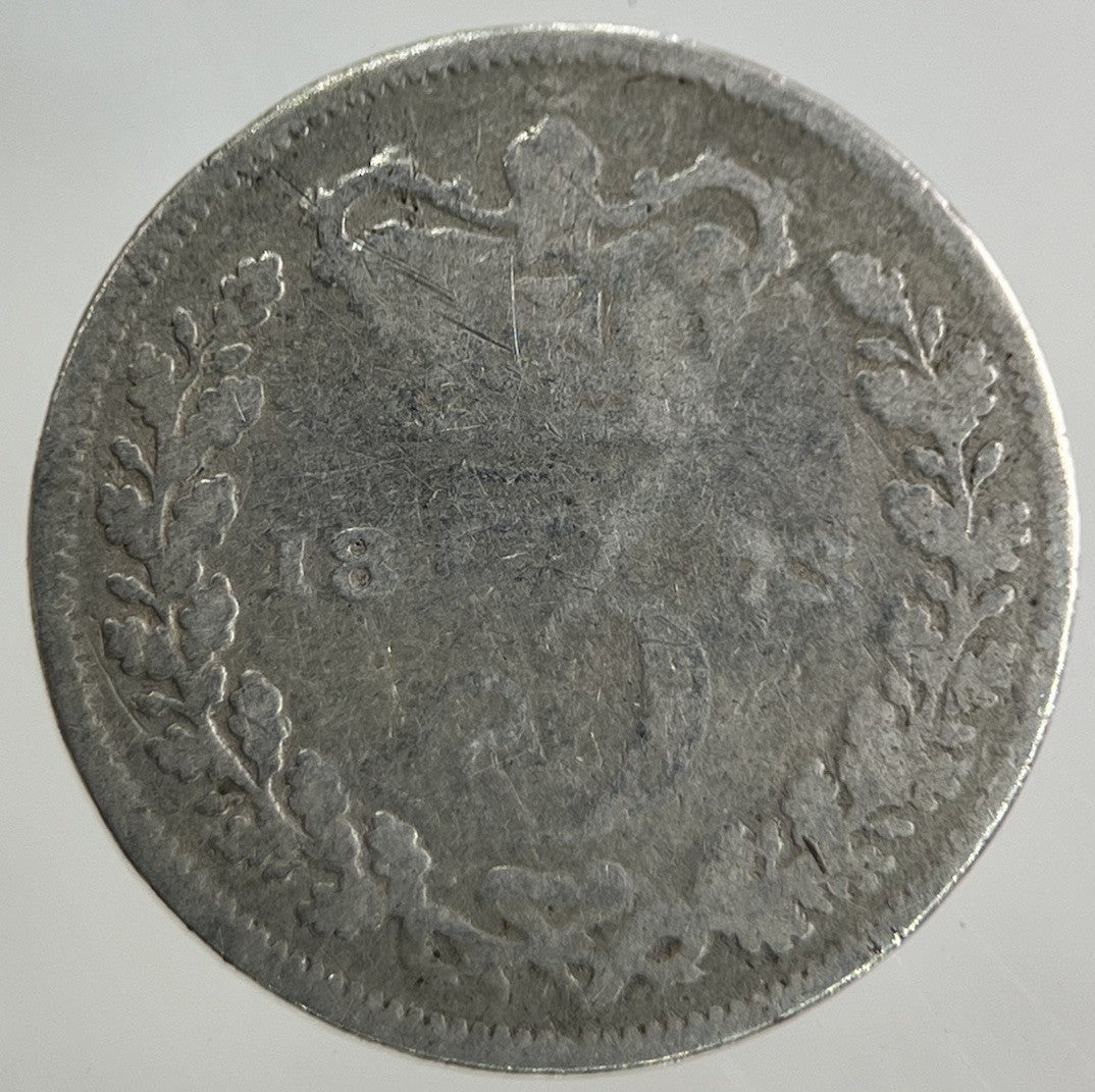 1873 Victoria Threepence Silver Coin | Fair Grade