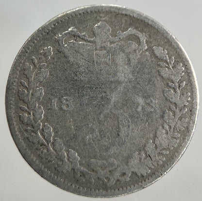 1873 Victoria Threepence Silver Coin | Fair Grade