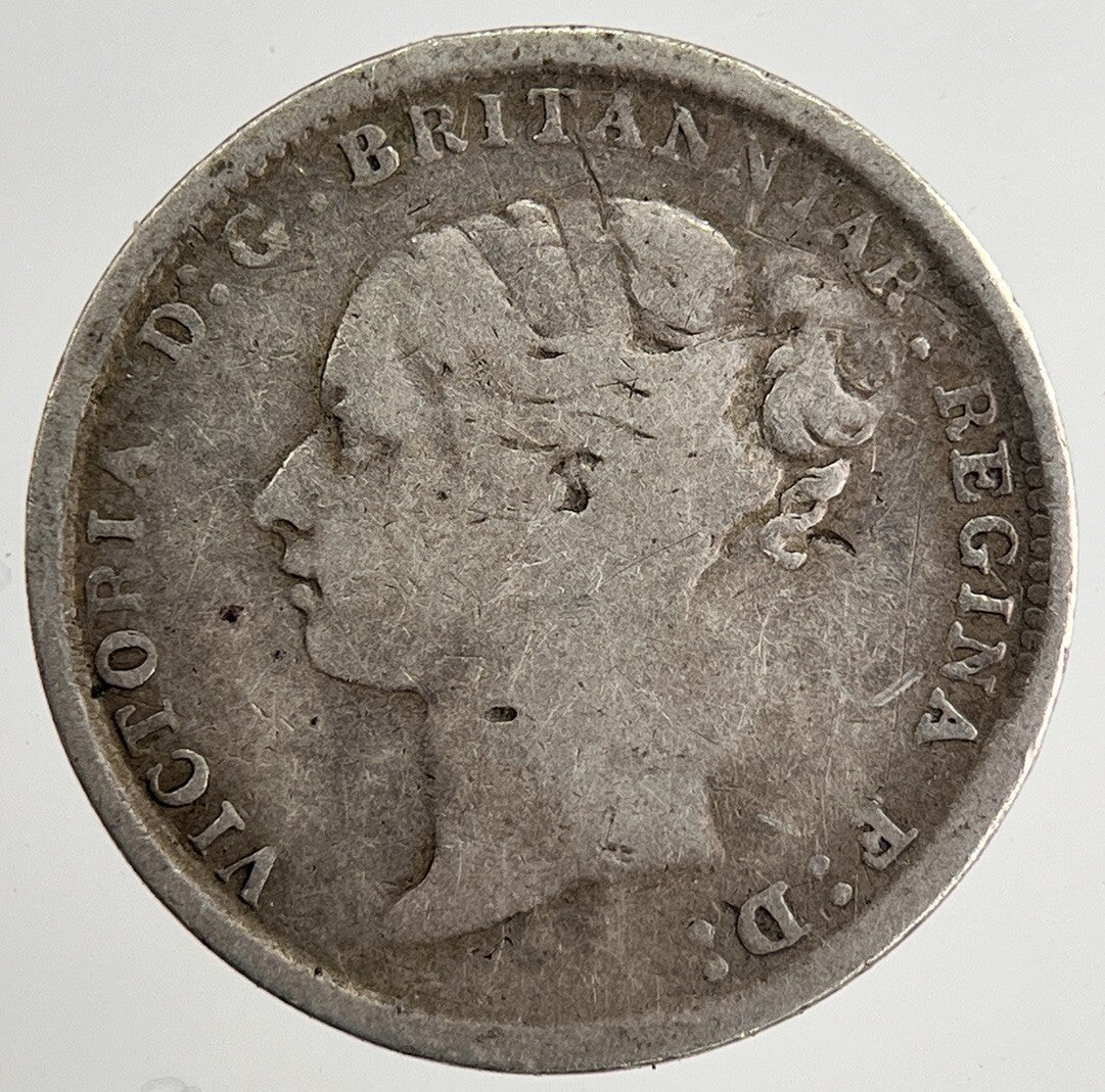 1884 Victoria Threepence Silver Coin | Collectable Grade | a8467