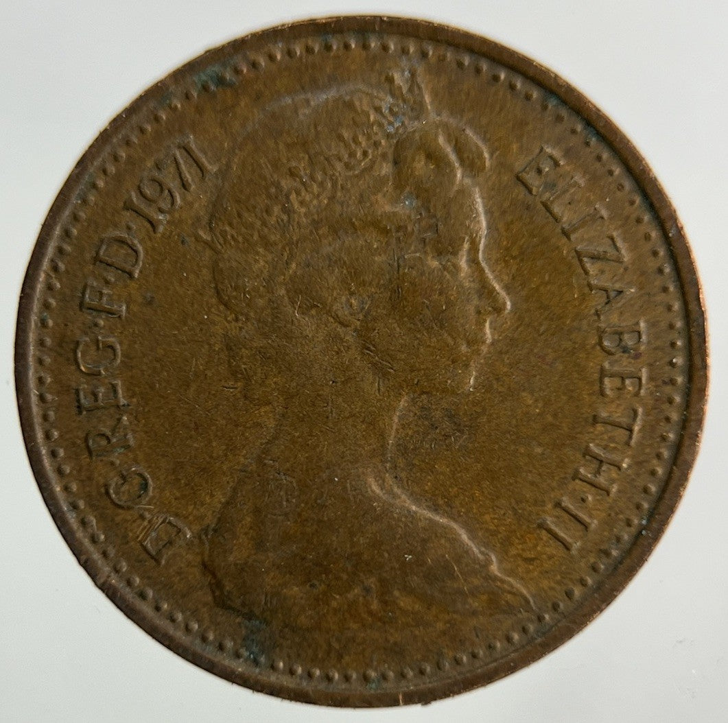 1971 Elizabeth II 2nd 1/2 Half - Penny Coin | Fine Collectable Grade