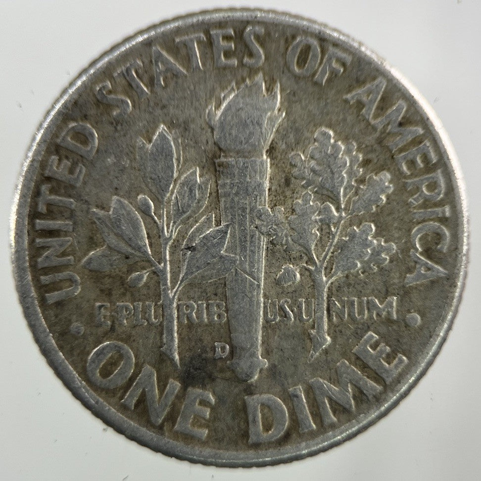 1960 - D US USA Roosevelt Dime Silver Coin | Collectable Grade