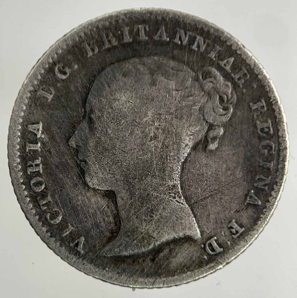 1842 Victoria Groat Four - Pence Silver Coin | Fine Collectable Grade
