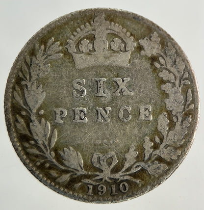 1910 Edward VII Sixpence Silver Coin | Collectable Grade