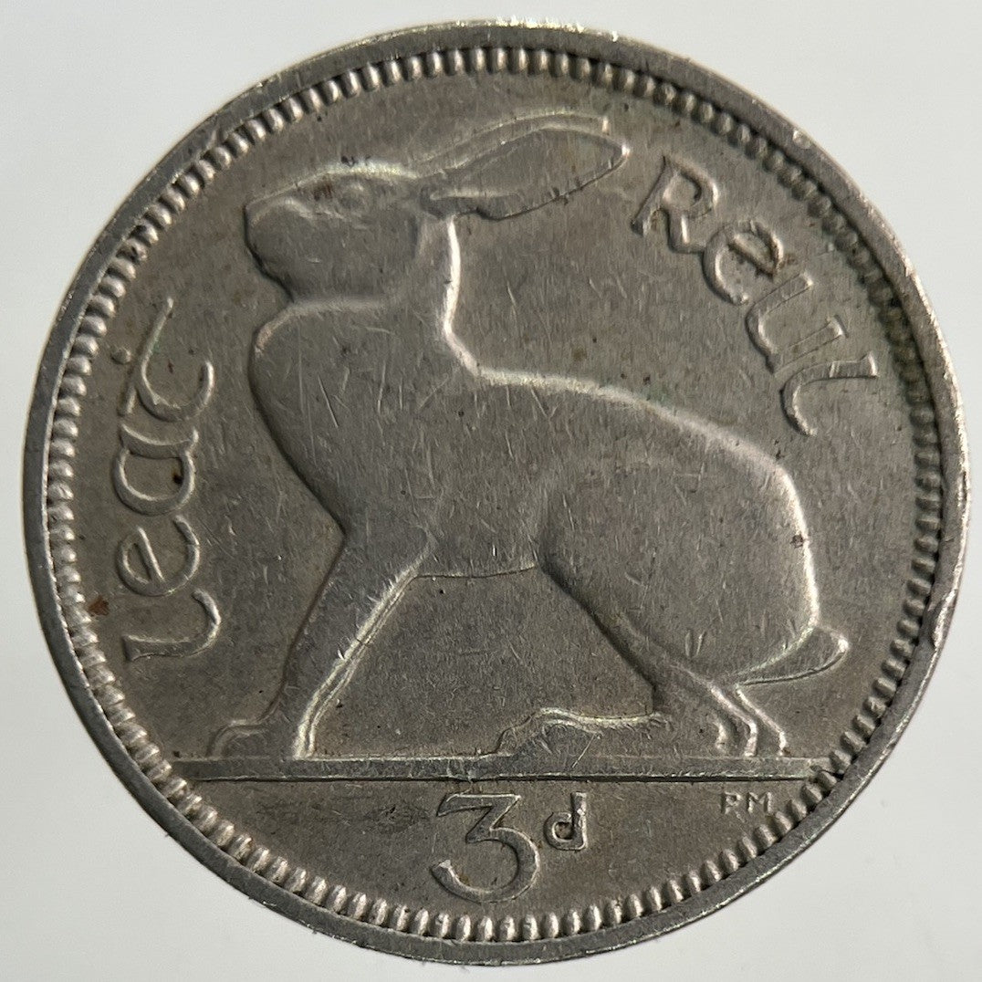 1942 Irish Threepence Coin | Fine Collectable Grade