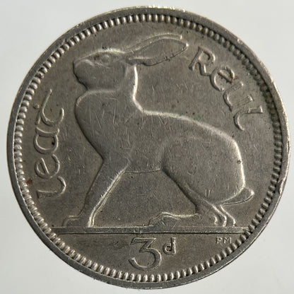 1942 Irish Threepence Coin | Fine Collectable Grade