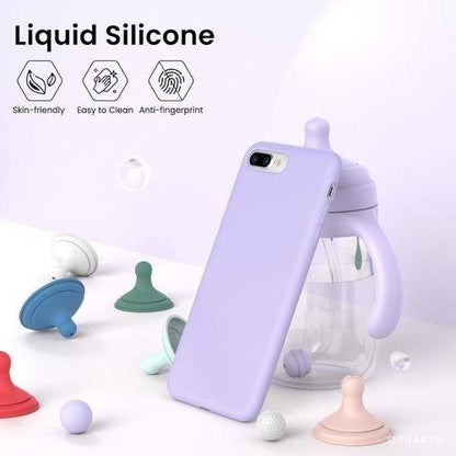 iPhone 7 / 8 Lavender Purple Bumper Silicone Shockproof Protective Case