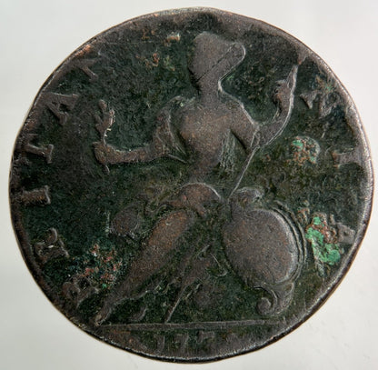 1734 George II 2nd Half - Penny Coin | Fine Collectable Grade