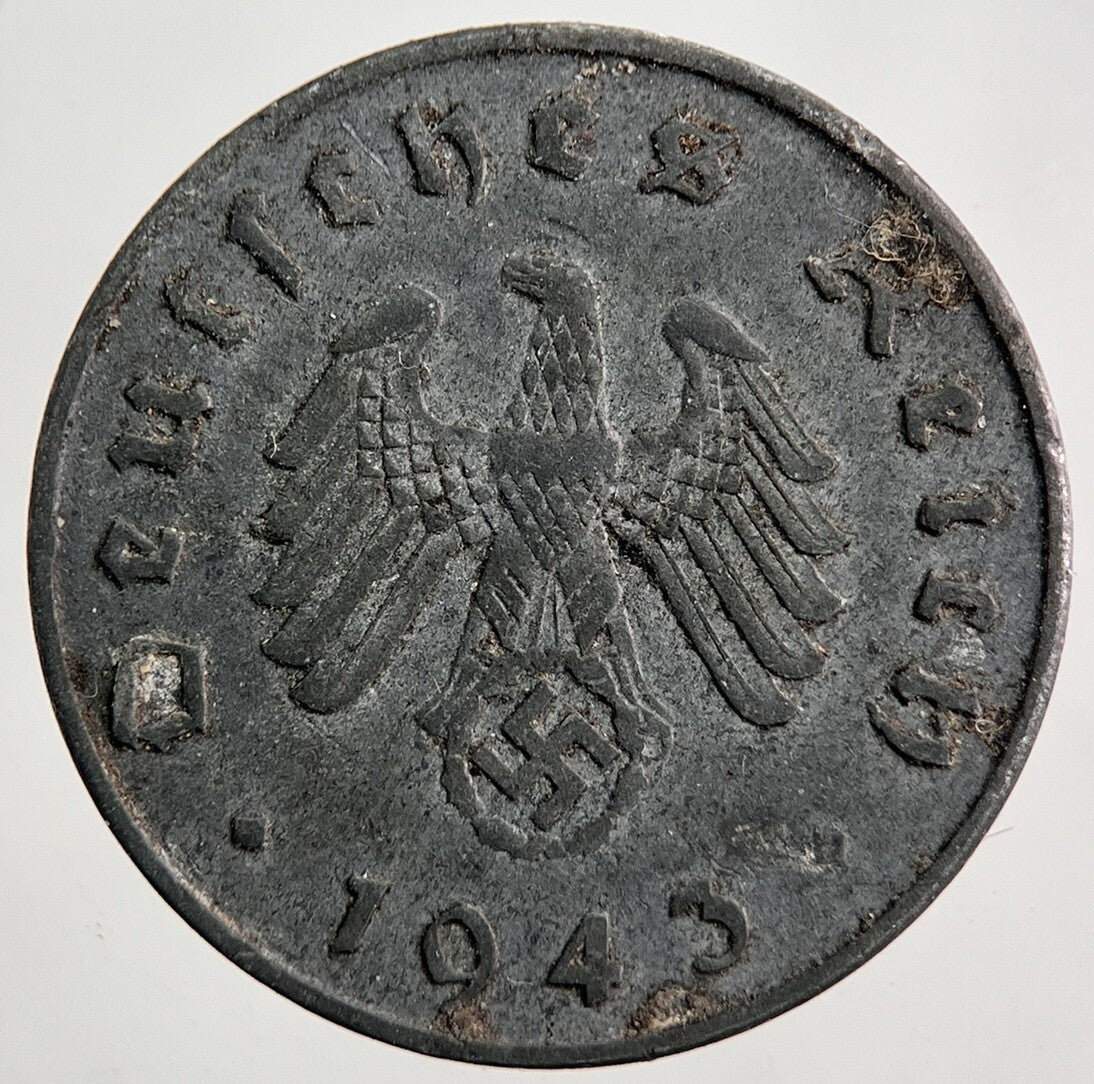 1943 - A Nazi Germany 10 Pfennig Coin | Very High Grade