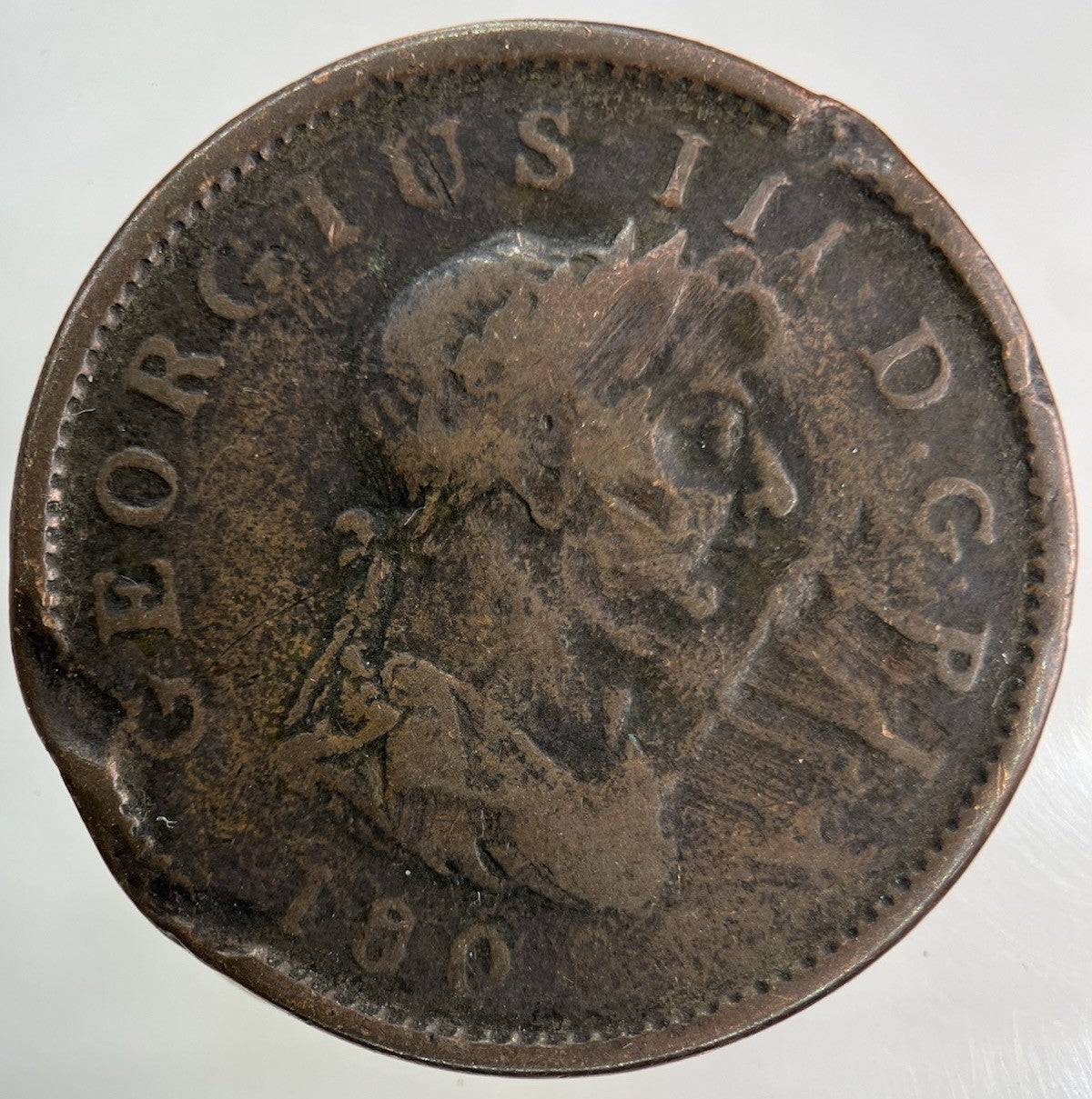 1806 George III 3rd One Penny Coin | Fair Grade