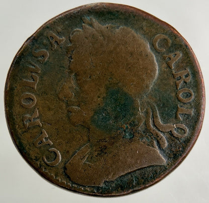 1673 Charles II 2nd Farthing Coin | Fine Collectable Grade