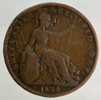 1825 George IV Farthing Coin | Fine Collectable Grade