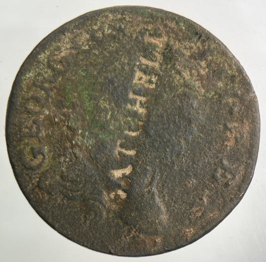1782 Stamped Irish Half - Penny Coin | Collectable Grade