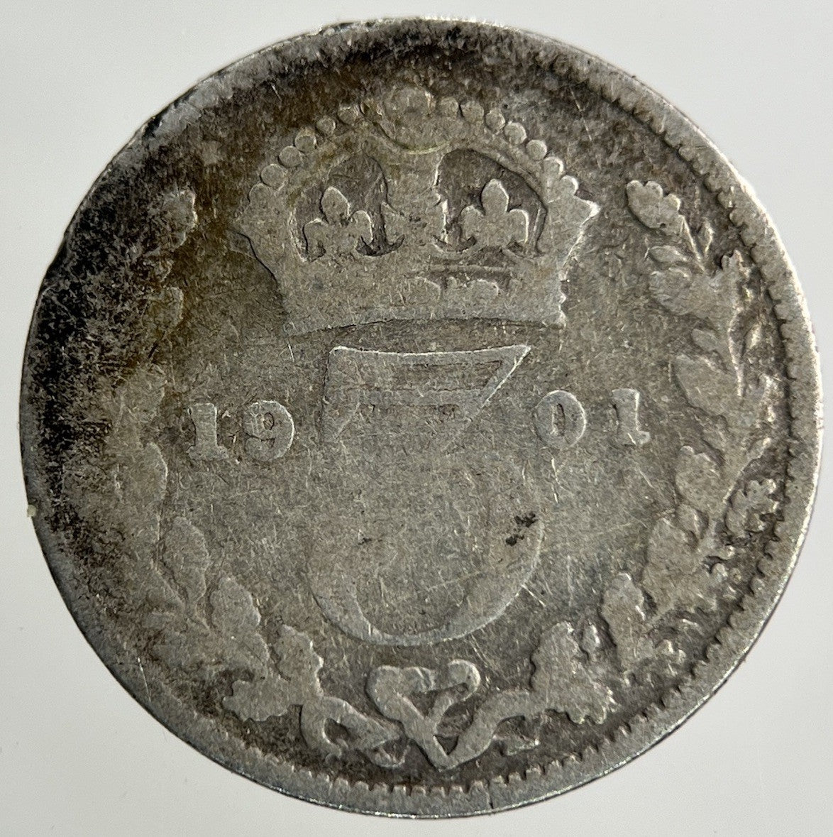 1901 Victoria Threepence Silver Coin | Collectable Grade