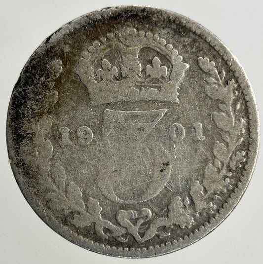 1901 Victoria Threepence Silver Coin | Collectable Grade