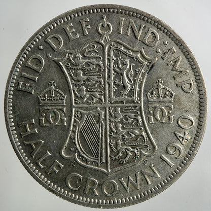 1946 George VI Half - Crown Silver Coin | Fine Collectable Grade