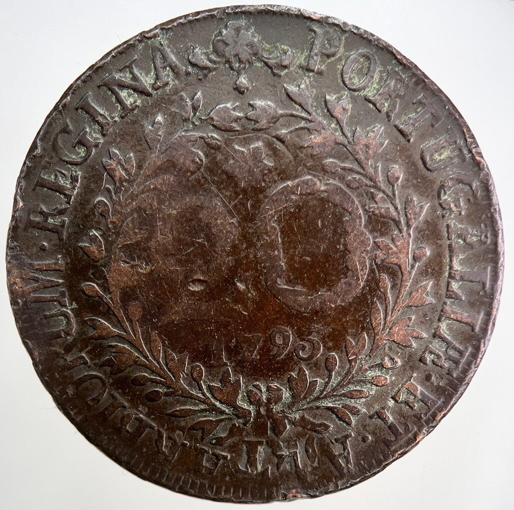 1795 Portugal 20 Reis Coin | Fine Collectable Grade | a1339