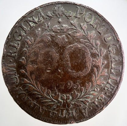 1795 Portugal 20 Reis Coin | Fine Collectable Grade | a1339