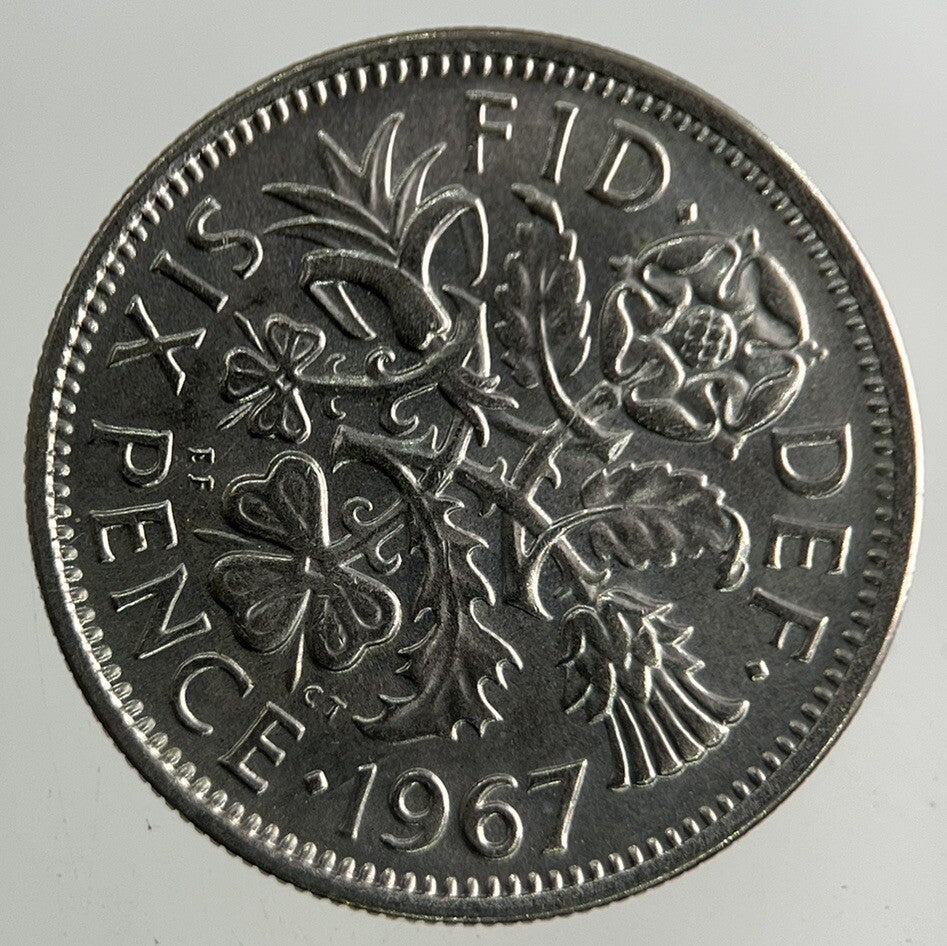 1967 Elizabeth II 2nd Sixpence Coin | Fine Collectable Grade