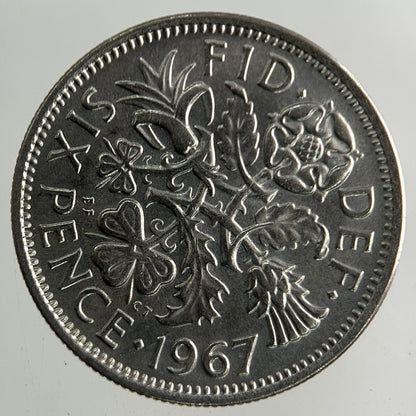 1967 Elizabeth II 2nd Sixpence Coin | Fine Collectable Grade