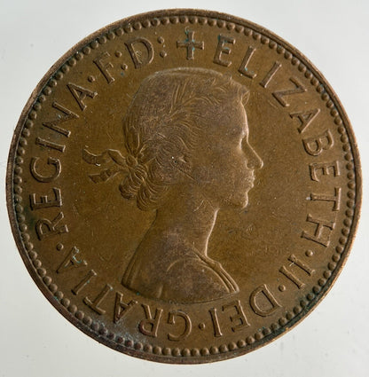1958 Elizabeth II 2nd Half - Penny Coin | Fine Collectable Grade