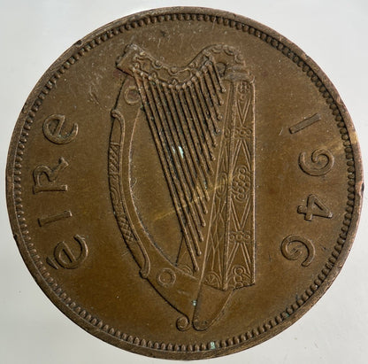 1946 Irish Ireland One Penny Coin | Fine Collectable Grade