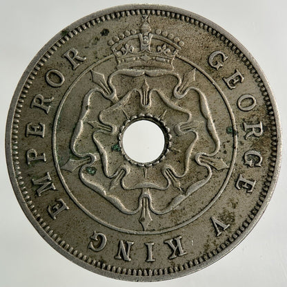 1936 Africa Rhodesia One Penny Coin | Fine Collectable Grade