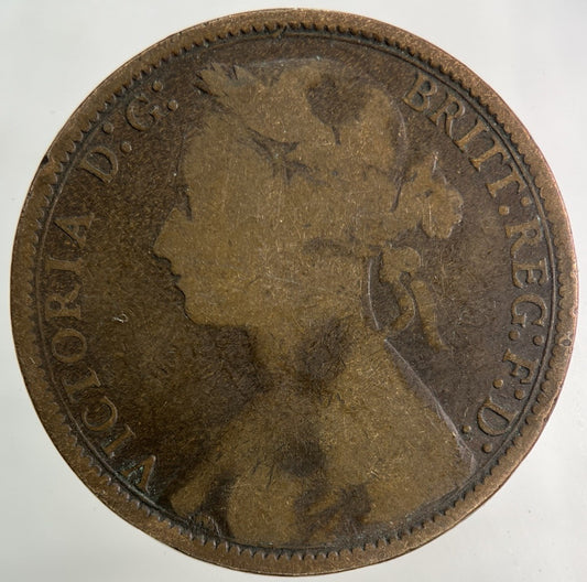 1877 Victoria One Penny Coin | Collectable Grade