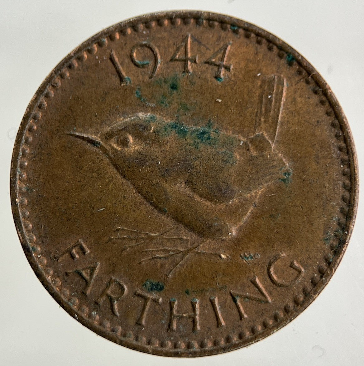 1944 George VI Wren Farthing Coin | Fine Collectable Grade