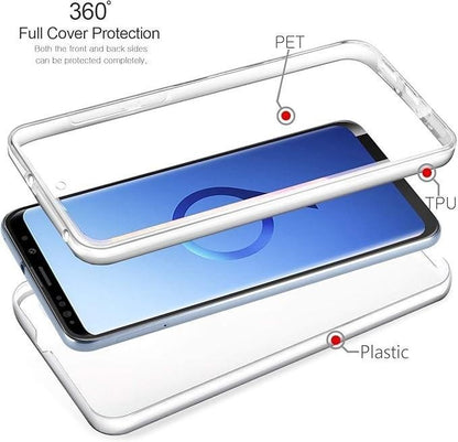 Samsung Galaxy S9 Case 360 Full Body Protection Front Back Clear Cover