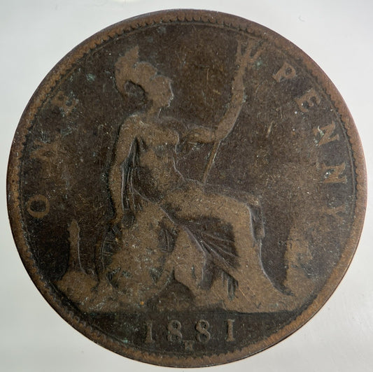 1881 - H Victoria One Penny Coin | Collectable Grade