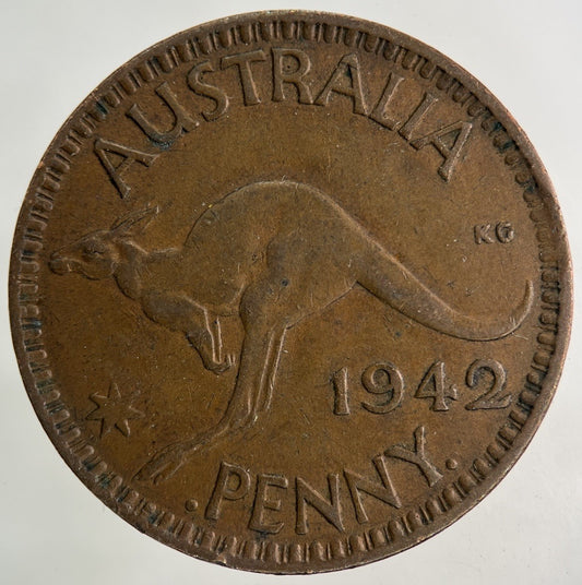 1942 Australia One Penny Coin | Fine Collectable Grade
