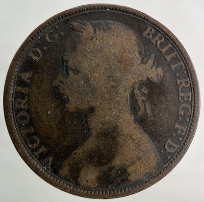 1891 Victoria One Penny Coin | Collectable Grade
