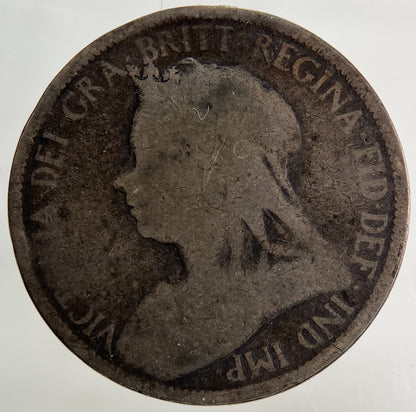 1900 Victoria Half - Penny Coin | Fair Grade