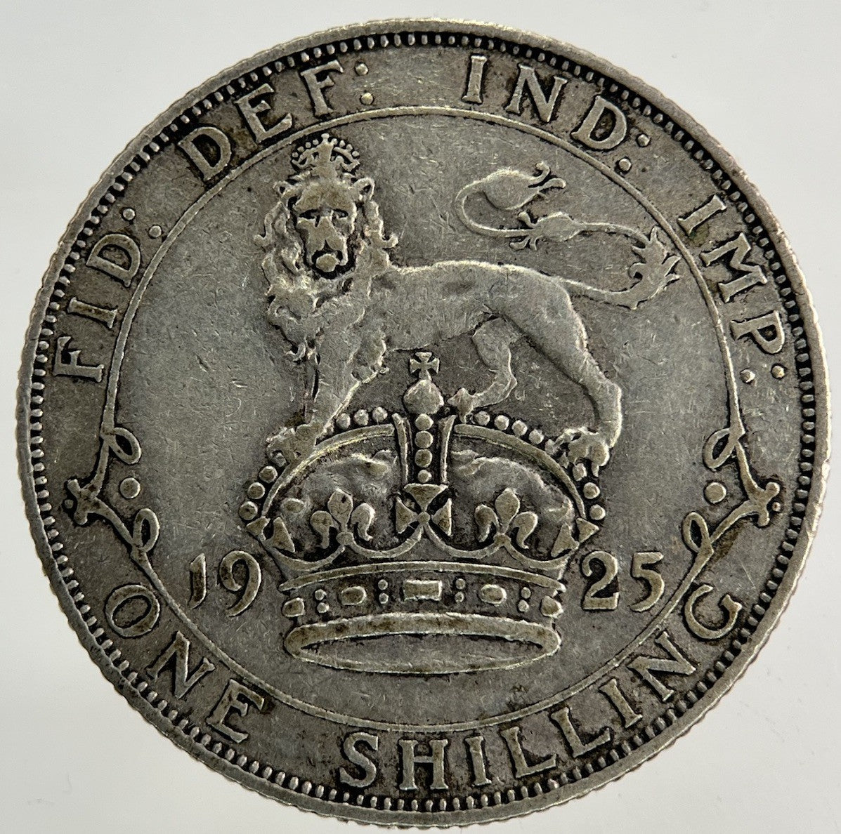 1925 George V Shilling Silver Coin | Fine Collectable Grade