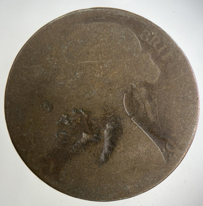1870 Victoria One Penny Coin | Fair Grade