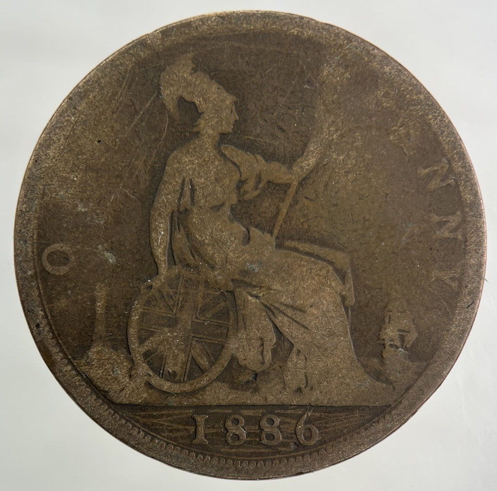 1886 Victoria One Penny Coin | Collectable Grade