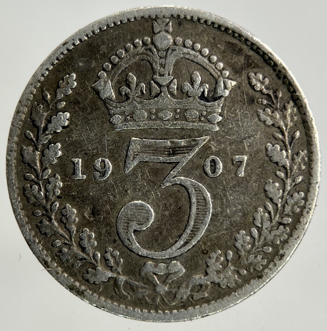 1907 Edward VII Threepence Silver Coin | Fine Collectable Grade
