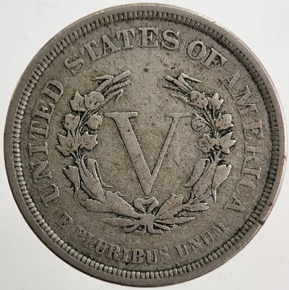 1883 US USA Liberty 5 V Cent Coin | Fine Collectable Grade | a5708