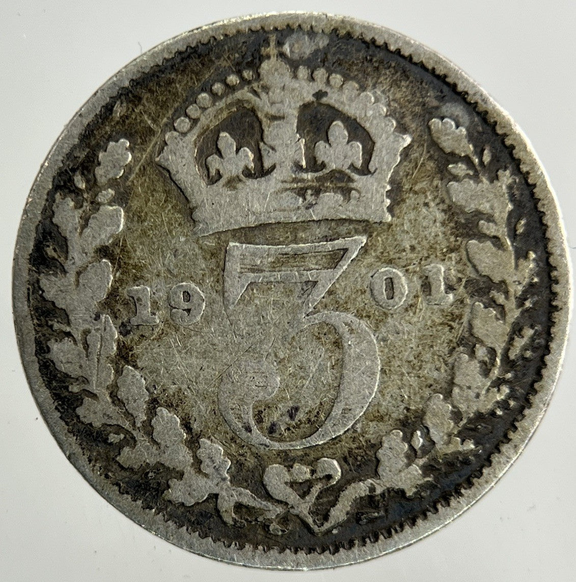 1901 Victoria Threepence Silver Coin | Collectable Grade