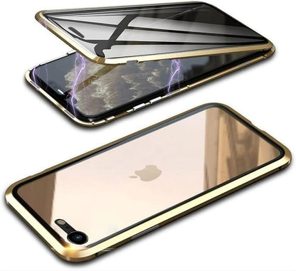 iPhone 6 / 6s Gold 360 Magnetic Tempered Glass Protective Case