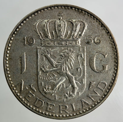 1956 Netherlands 1 Gulden Silver Coin | Very High Grade