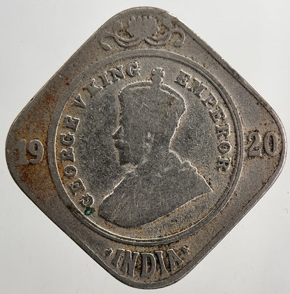 1920 India 2 Two Annas Coin | Collectable Grade | a5752