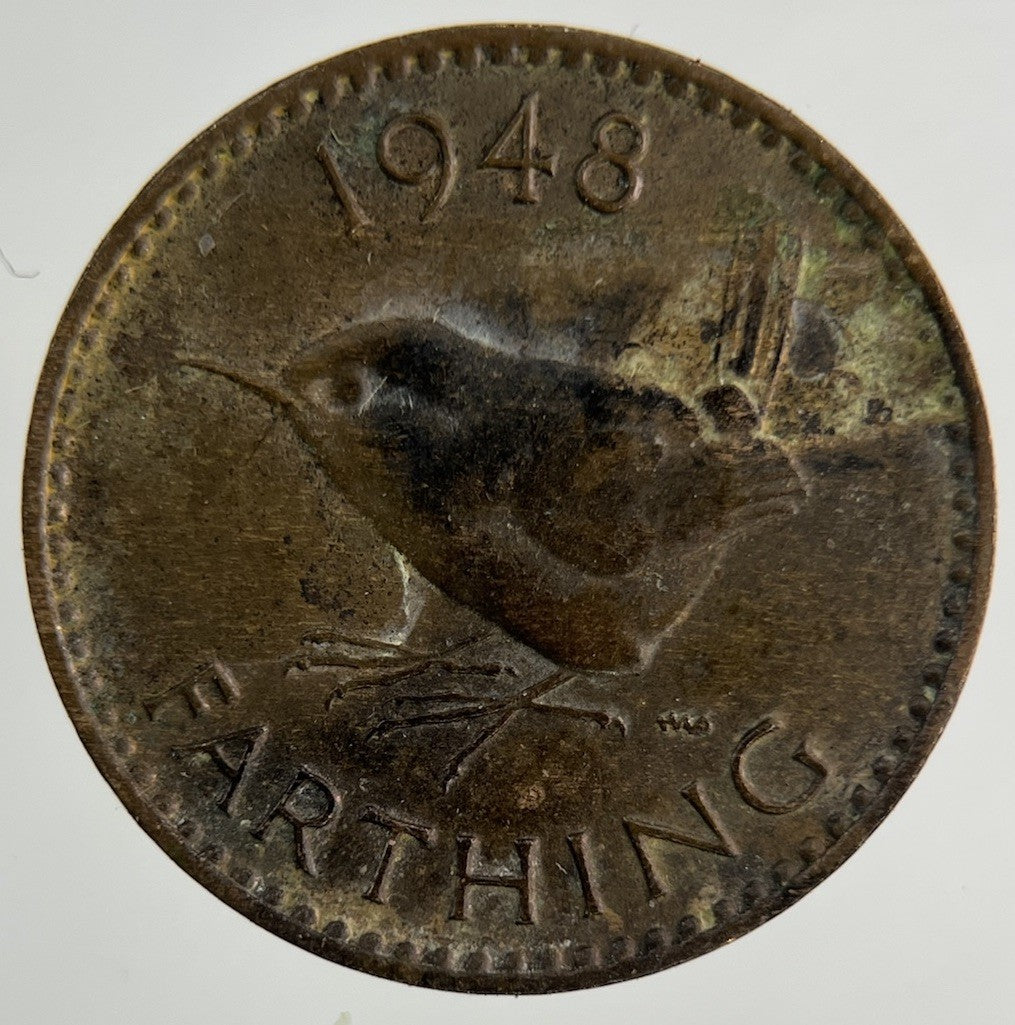 1948 George VI Wren Farthing Coin | Fine Collectable Grade