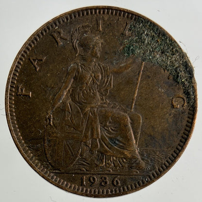 1936 George V Farthing Coin | Fine Collectable Grade