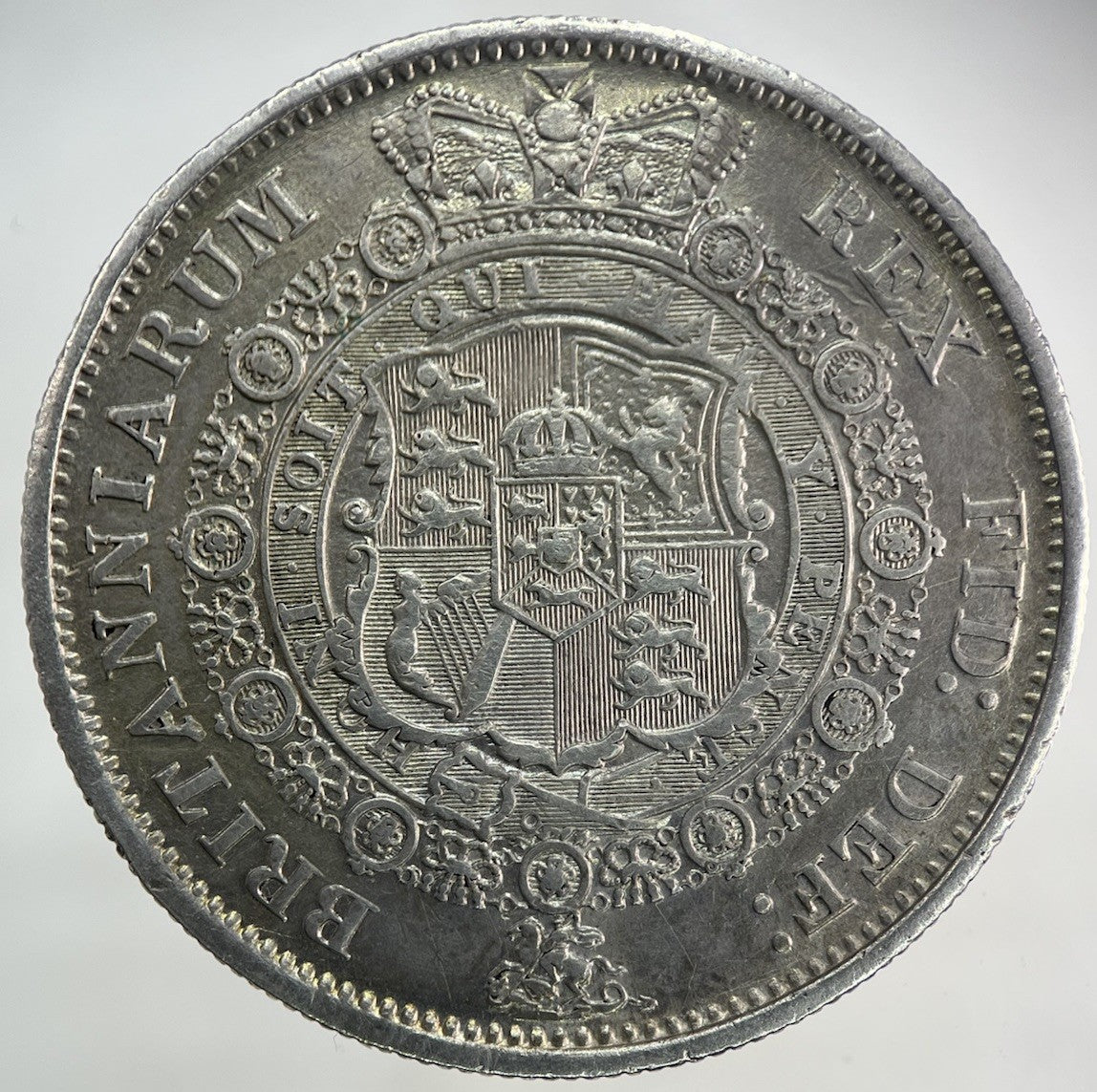 1817 George III 3rd Large Head Half - Crown Silver Coin | Very High Grade
