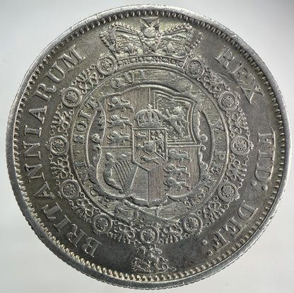 1817 George III 3rd Large Head Half - Crown Silver Coin | Very High Grade